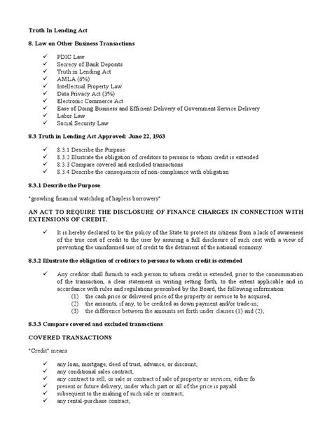 truth  lending act
