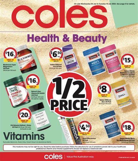 Coles Catalogue Health Beauty Jan Catalogue Au