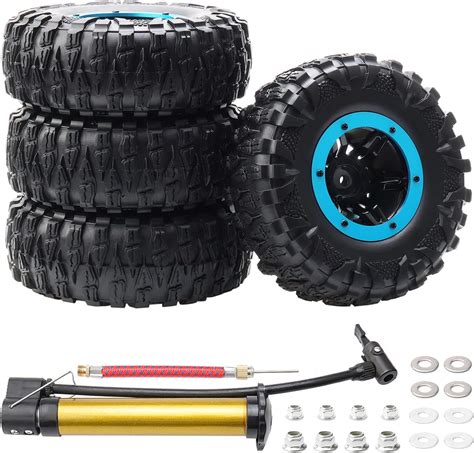 Amazon Rchobbytop Pcs Inflatable Inch Rc Tires And Wheels Set