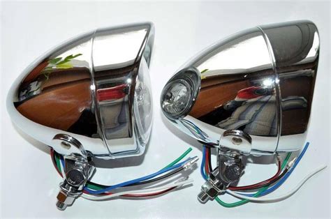 Cz Ci Motocyklowe Motrix Lampa Lightbar Chrom Daszek Daszkiem Cale