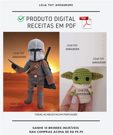 Receita Amigurmi Baby Yoda E Mandaloriano Pdf Elo