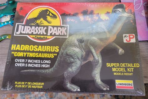 Jurassic Park Hadrosaurus Corythosaurus Model Kit New Sealed 1993 Ebay