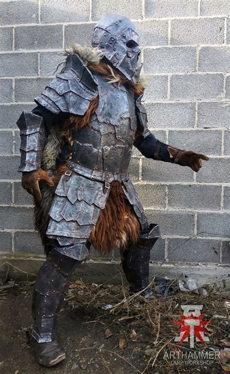 Orc Armor Set Orcish Armour Fantasy Larp Armor Barbarian Etsy