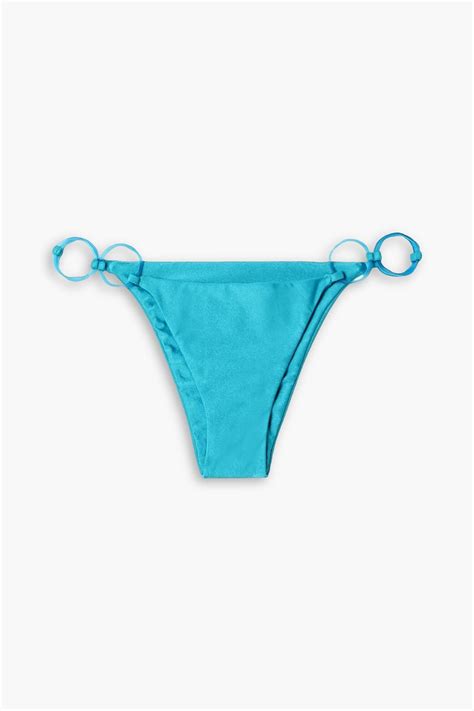 Cult Gaia Zoey Embellished Low Rise Bikini Briefs The Outnet