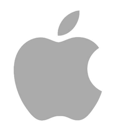 White Apple Logo No Background