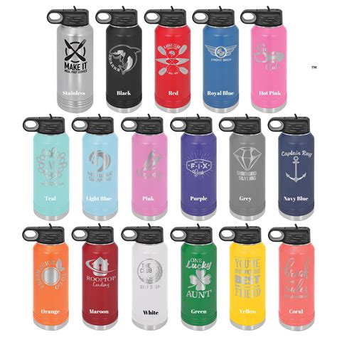 Personalized 32oz Water Bottle Powder Coated Cooperate Gift Etsy UK