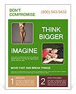 Nude Woman Flyer Template Design ID 0000016170 SmileTemplates