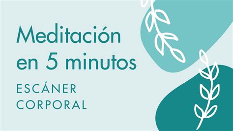 Meditación guiada 5 minutos escáner corporal crea tu práctica diaria