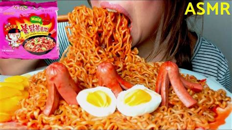 No Talking Asmr Samyang 4x Mala Spicy Fire 🔥noodles Challenge 먹방