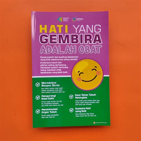 Jual Poster Gerakan Masyarakat Germas Hati Yang Gembira Adalah Obat