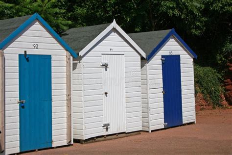 Beach huts stock photo. Image of flag, colorful, vacation - 11787492