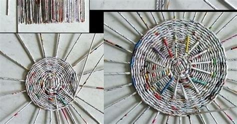 13 Woven Basket 33 Crafty Ways To Use Old Magazines DIY