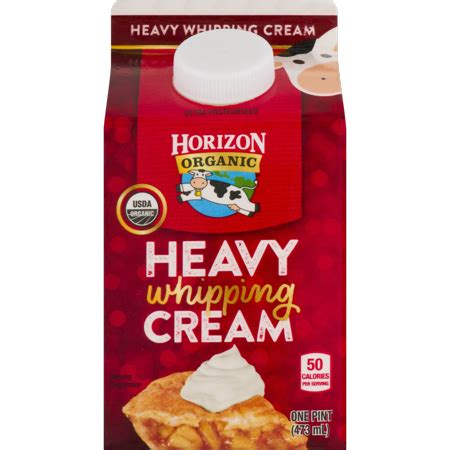 Horizon Organic Heavy Whipping Cream 1 Pint Walmart