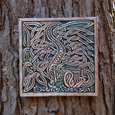 Celtic Dragon Wall Art Dragon Sculpture Garden Gifts With | Etsy