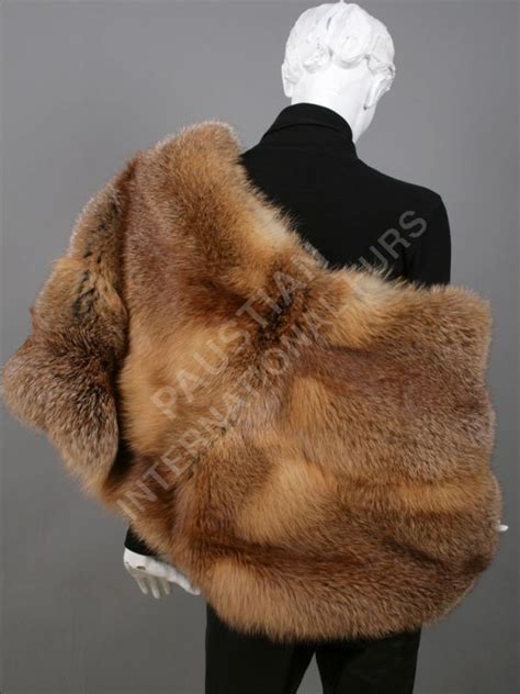 European Red Fox Fur Stole Paustian Furs