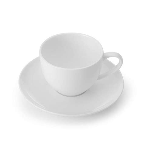 Lucerne White Tea Cup And Saucer Mikasa