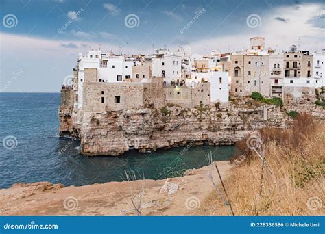 Polignano A Mare Town On The Cliffs Puglia Region Italy Europe