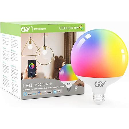 EXTRASTAR Ampoule Intelligente WiFi Ampoule A60 E27 Couleur RGB