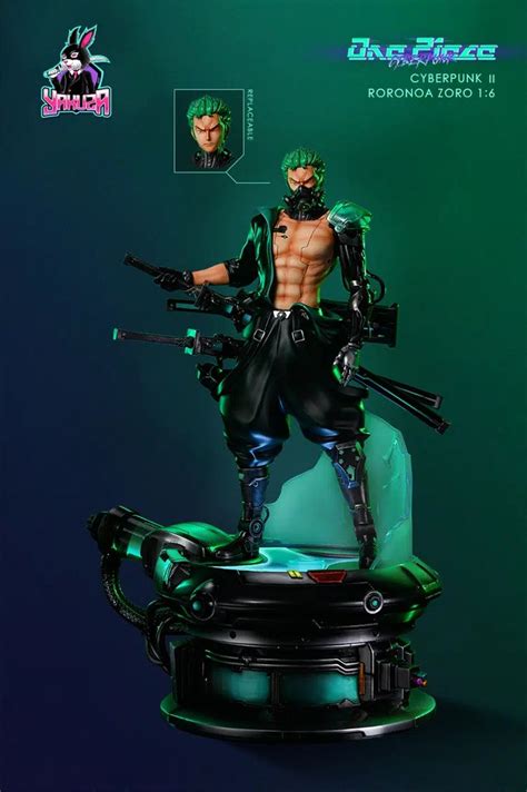 Cyberpunk Series Roronoa Zoro Gk Figures One Piece Anime Statue