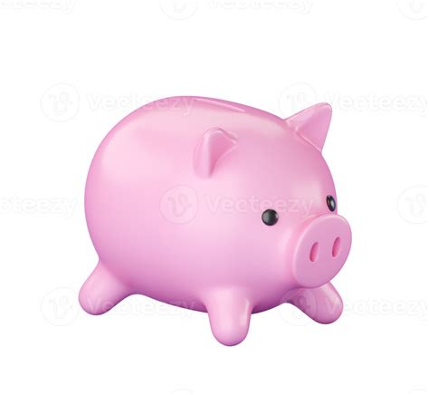 3d Piggy Bank 12957746 Png