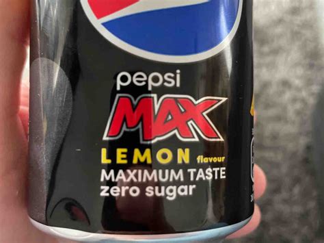 Pepsico Pepsi Max Lemon Kalorien Neue Produkte Fddb