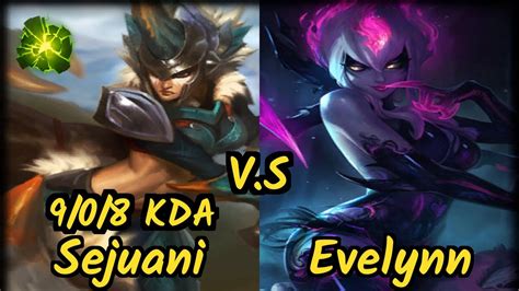 Meteos SEJUANI Vs EVELYNN 9 0 8 KDA JUNGLE GAMEPLAY NA Ranked