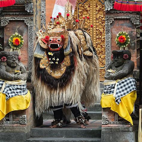 Traditional Classical Barong Theatre Show On Bali Performance Theater