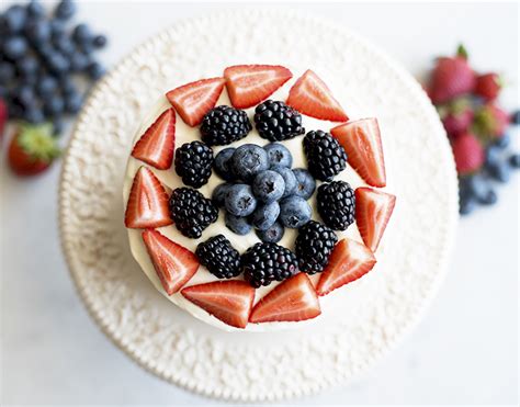 Protein Treats By Nicolette Mixed Berry Naked Cake