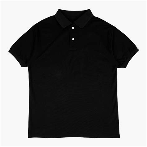 Polos Camiseros Pique Negro Unisex ® ️ Polo Pique Riktop Unisex