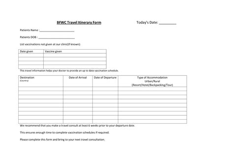 Patients Travel Itinerary - Convenient Travel Solutions for Patients