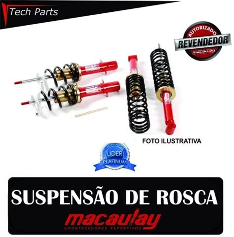 Suspensão Regulável Rosca Macaulay Gol G5 G6 G7 Parcelamento sem