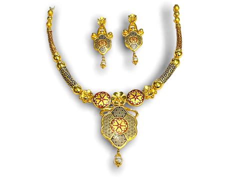 Mishil Gold Necklace Set Sehgal Gold Ornaments Pvt Ltd