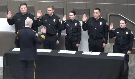 Five New Fargo Police Officers Sworn In Another Six Employees Added