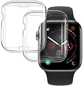 CCLKHY 2 Pezzi Cover Compatibile Con Apple Watch Series 4 5 6 SE 44mm