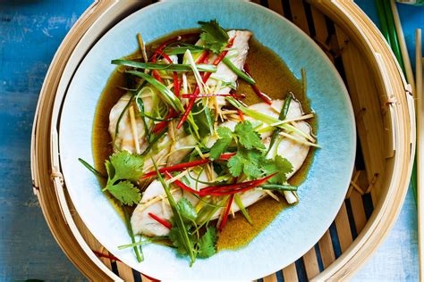 Chinese Steamed Fish With Ginger And Spring Onion