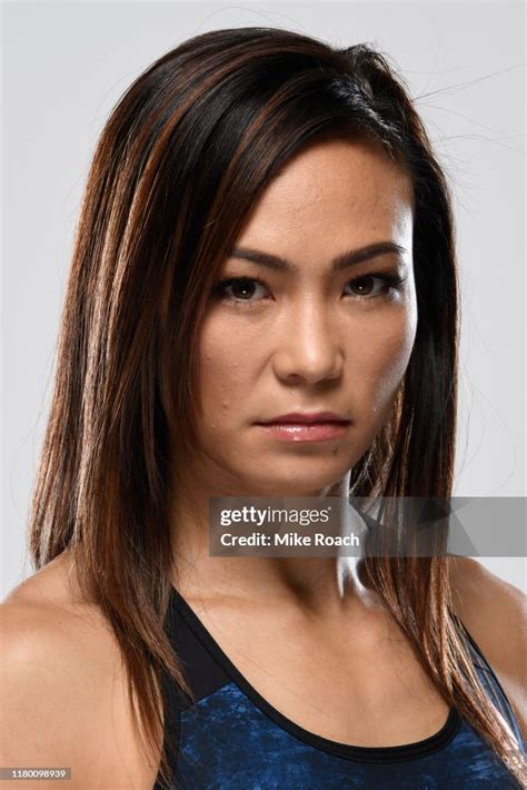 Michelle Waterson Poses For A Portrait During A Ufc Photo Session On