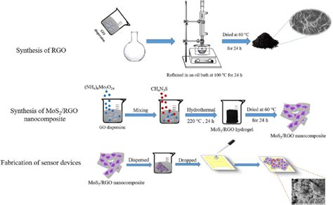 Schematic Representation Of Rgo Mos 2 Rgo Nanocomposite And Mos 2