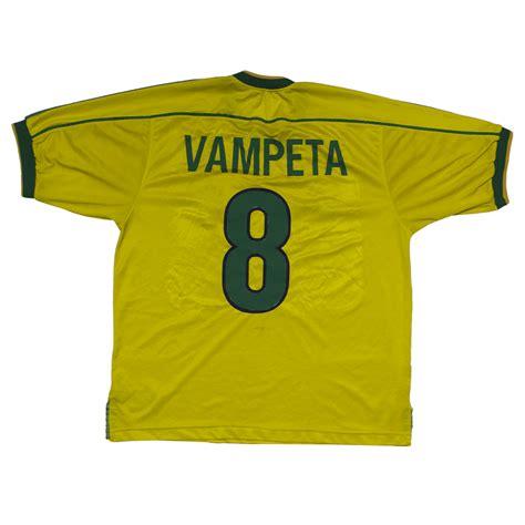 Camisa Sele O Brasileira Autografada Pelo Vampeta Hall Da Fama