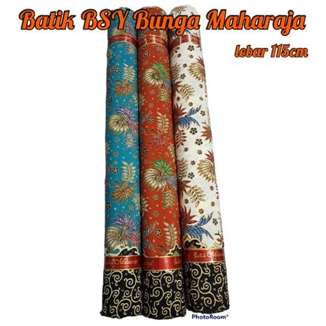 Jual Bahan Kain Batik Bsy Bunga Maharaja Batik Bsw Halus Lembut Murah