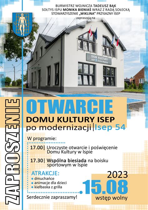 Uroczyste otwarcie i poświecenie Domu Kultury w Ispie