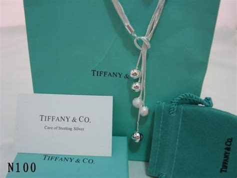 Beads Soft Necklace Silver Replica Tiffany Co