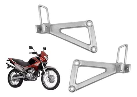 Par Suporte De Pedaleira Bacalhau Moto Nx 400 Falcon