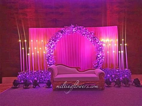 Simple Stage Decorations With Flowers