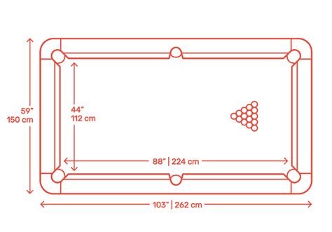 8 Foot Billiards | Pool Table Dimensions & Drawings | Dimensions.Guide
