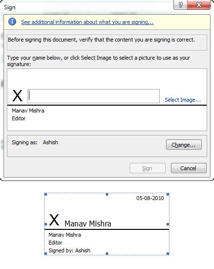 How To Add Handwritten Signature In Office Word Document