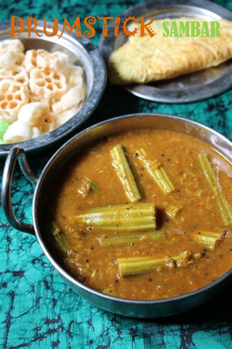 Drumstick Sambar Recipe Murungakkai Sambar Recipe