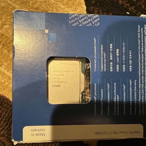 Intel Core I7 12700K Alder Lake 3 6GHz Twelve Core LGA 1700 Boxed