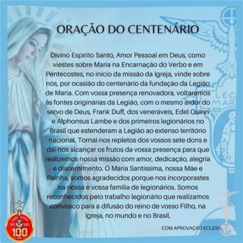 Oração do Centenário Legião de Maria