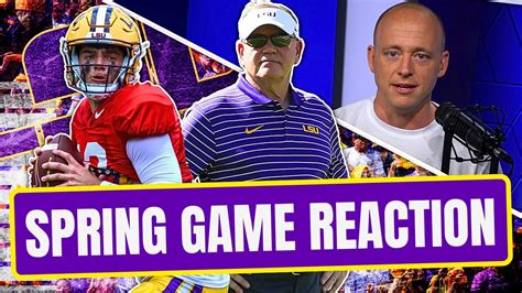 Josh Pate On Lsu Spring Game Biggest Takeaways Late Kick Cut Youtube