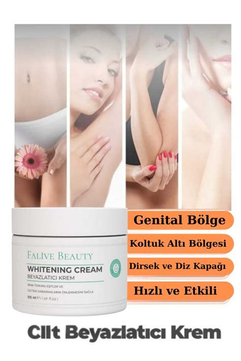 FALİVE BEAUTY El yüz kol koltuk Altı diz dirsek Ve Bikini Bölgesi Cilt Beyazlatıcı Krem ml